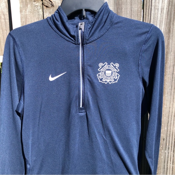Nike Dri Fit Element Quarter Zip Women’s small Navy Warm up Top S - Picture 1 of 7